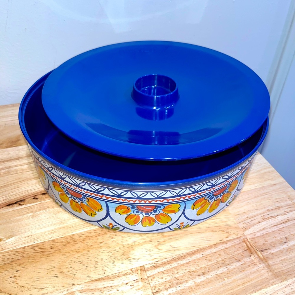 Blue Floral Tortilla Warmer
